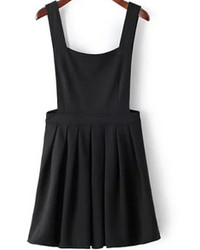 Straps Pleated Pinafore Dress