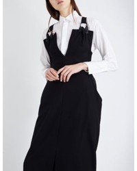 Yohji Yamamoto V Neck Wool Overall Dress