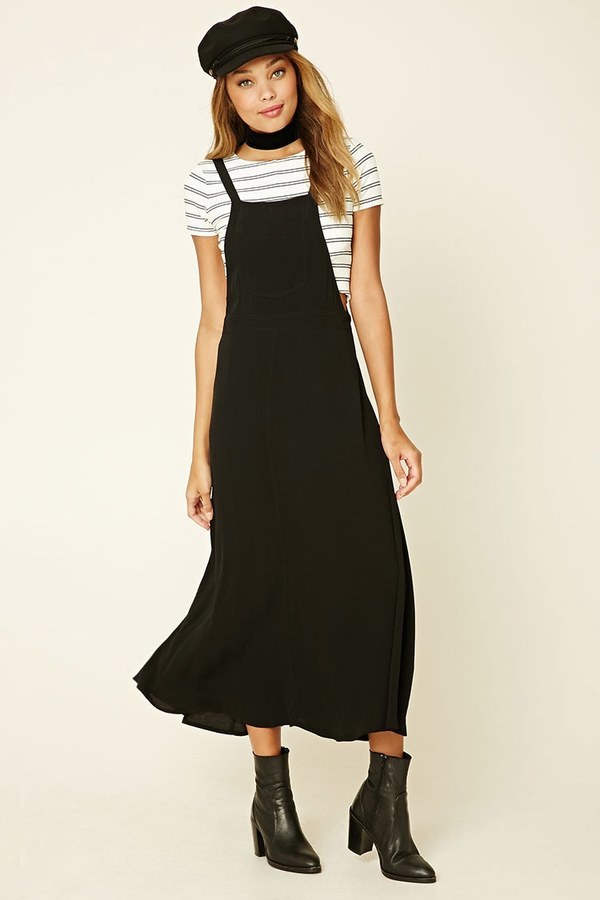 overall dress maxi