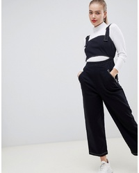 ASOS DESIGN Dungaree With Contrast Stitch And Cut Out