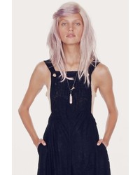 Wildfox Couture Rodeo Queen Dungarees In Clean Black