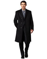 Black Brown 1826 3 Button Topcoat