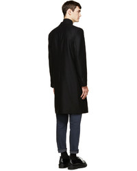 Ami Alexandre Mattiussi Black Wool Double Breasted Coat
