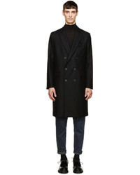 Ami Alexandre Mattiussi Black Wool Double Breasted Coat