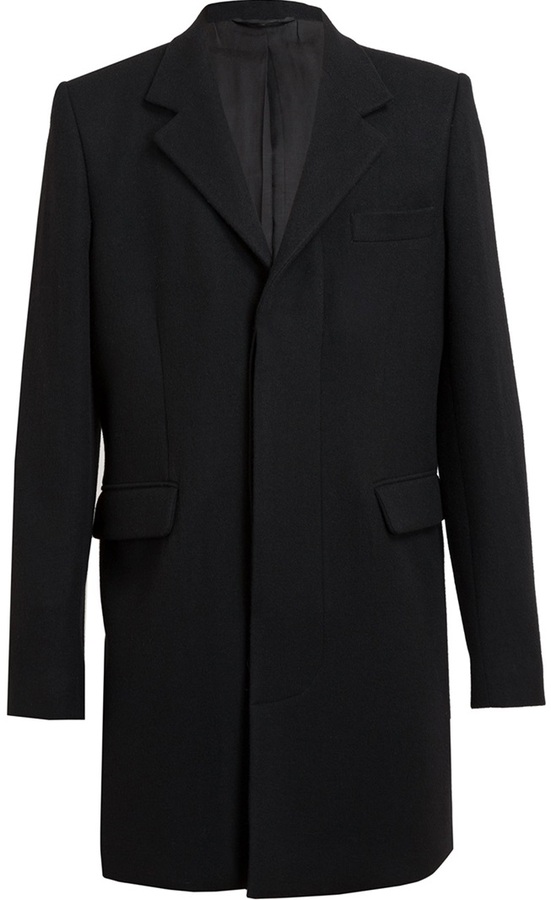 Ann Demeulemeester Grise Tailored Cashmere Coat, $1,400 | farfetch.com ...