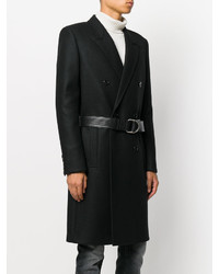 Saint Laurent Belted Double Breasted Coat