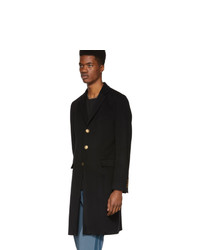 Givenchy Black 4g Buttons Long Coat
