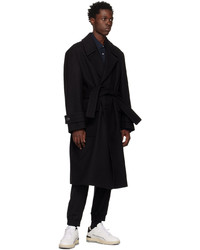 Solid Homme Black Brushed Coat