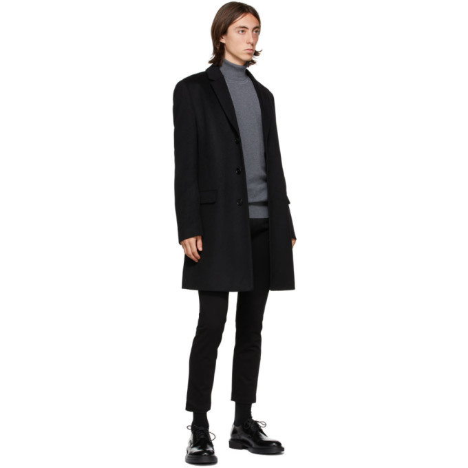 Hugo Black Cashmere Migor Coat, $1,100 | SSENSE | Lookastic