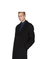 Bottega Veneta Black Cashmere Single Breasted Coat