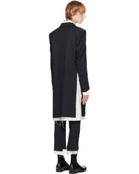 Sulvam Black Classic Long Coat