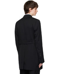 SAPIO Black Double Breasted Coat