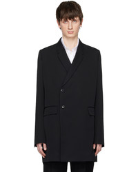 SAPIO Black Double Breasted Coat