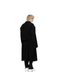 Maison Margiela Black Felt Oversized Coat