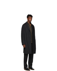 Lemaire Black Gabardine Coat