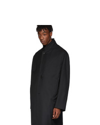 Lemaire Black Gabardine Coat