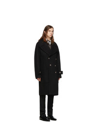 Givenchy Black Long Double Breasted Coat