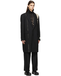 Feng Chen Wang Black Long Suit Coat