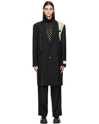 Feng Chen Wang Black Long Suit Coat
