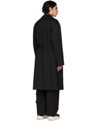 Juun.J Black Maxi Coat