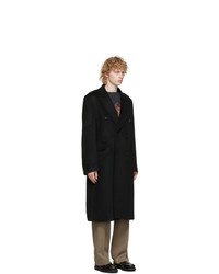 Our Legacy Black Mohair And Wool Whale Coat