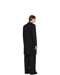 Giorgio Armani Black Notch Classic Coat