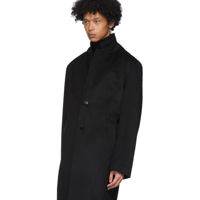 MACKINTOSH Black Rain System Wool Stanley Coat, $547 | SSENSE | Lookastic