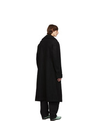 Yohji Yamamoto Black Shawl Collar Coat