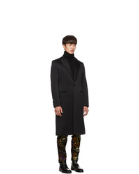 Givenchy Black Single Breasted Long Coat