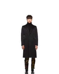 Givenchy Black Single Breasted Long Coat