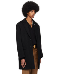 Versace Black Slim Coat