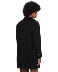 Versace Black Slim Coat