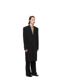 Recto Black Tailored Coat