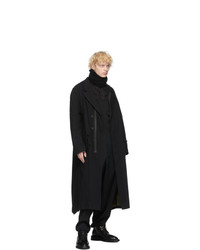 Yohji Yamamoto Black Twill Coat