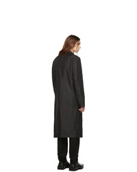 Comme Des Garcons Homme Plus Black Twill Double Breasted Coat