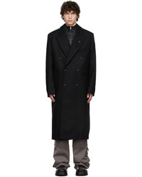 Misbhv Black Wool 90s Ny Coat