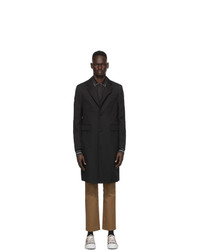 Burberry Black Wool And Cashmere Hawkhurst Coat