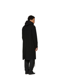Craig Green Black Wool Boucle Long Coat