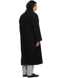 Fear Of God Black Wool Boucle Overcoat