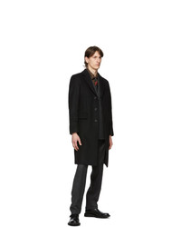 Burberry Black Wool Cashmere Hawkhurst Coat