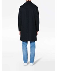 MACKINTOSH Black Wool Cashmere Long Pea Coat Gm 051f
