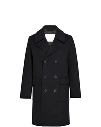 MACKINTOSH Black Wool Cashmere Long Pea Coat Gm 051f