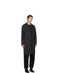 Lemaire Black Wool Chesterfield Coat