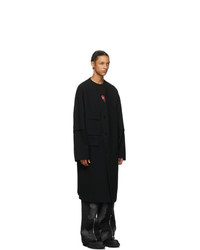 JERIH Black Wool Coat