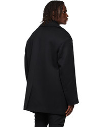 We11done Black Wool Coat