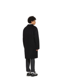 Acne Studios Black Wool Double Face Coat