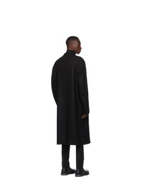Valentino Black Wool Long Coat