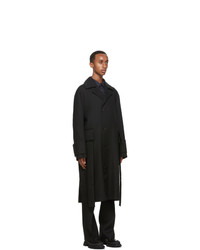 Wooyoungmi Black Wool Long Coat