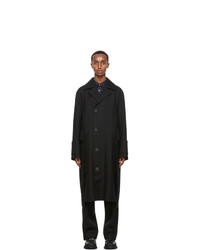 Wooyoungmi Black Wool Long Coat