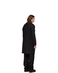 Kiko Kostadinov Black Wool Long Yang Coat